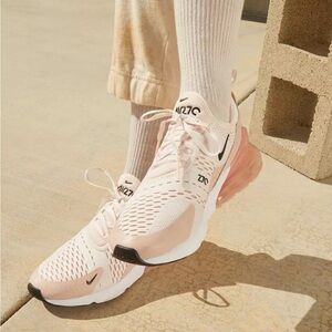Nike Women's Air Max 270 in Pale Pink and Black Accents